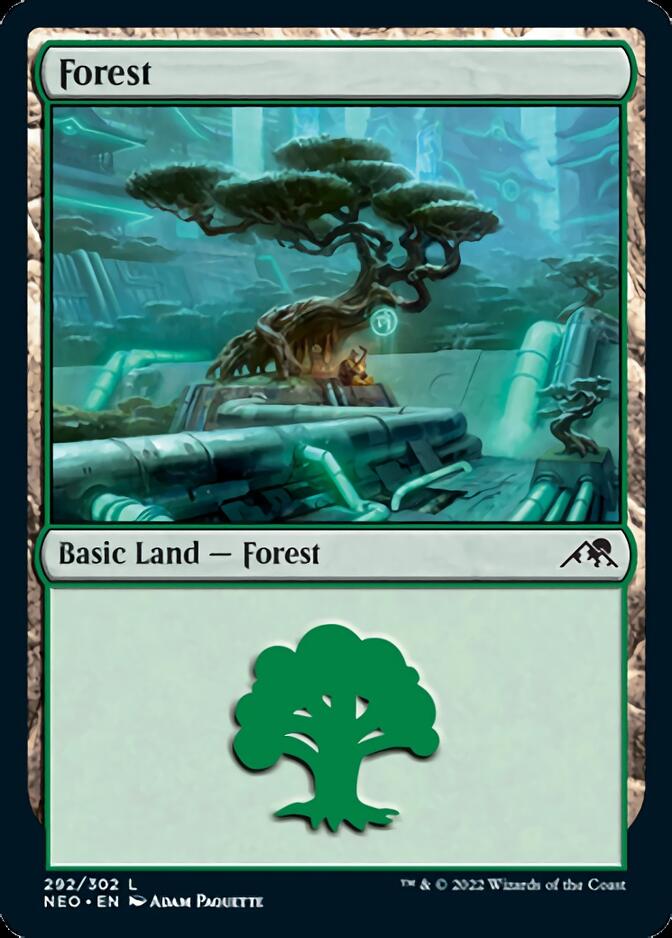 Forest (292) [Kamigawa: Neon Dynasty] - Trinity Hobby