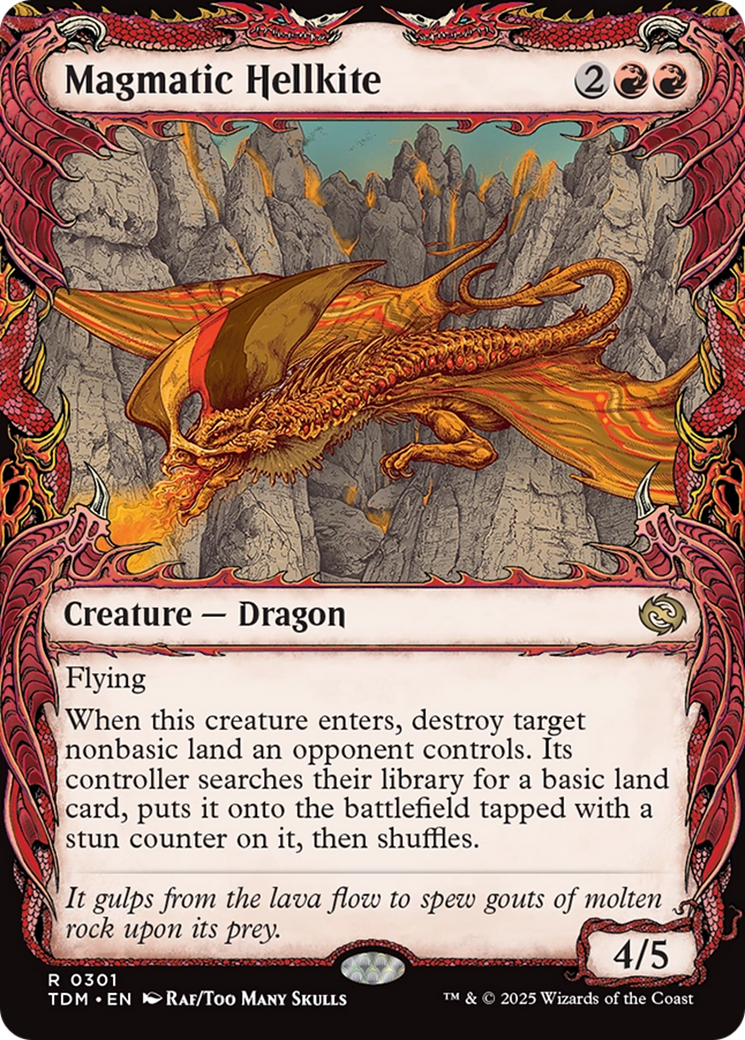 Magmatic Hellkite  (TDM-301) - [Tarkir: Dragonstorm]: (Showcase) - Trinity Hobby