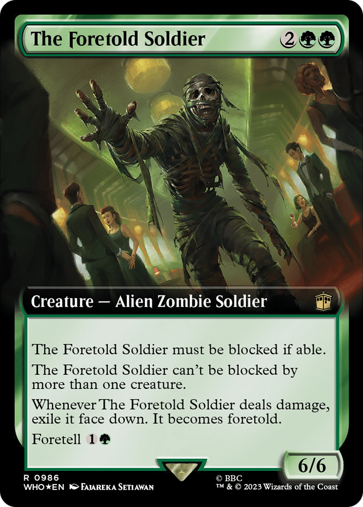 The Foretold Soldier (Extended Art) (Surge Foil) [Doctor Who] - Trinity Hobby