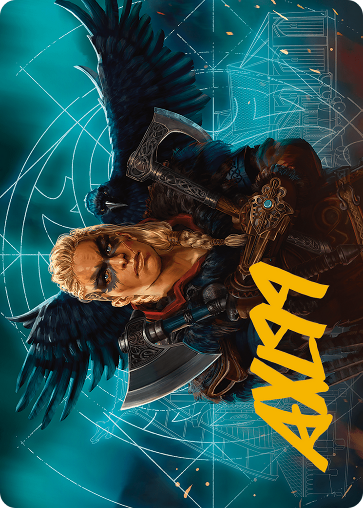 Eivor, Wolf-Kissed Art Card (Gold-Stamped Signature)  (ASACR-017) - [Assassin's Creed Art Series] (Borderless) - Trinity Hobby