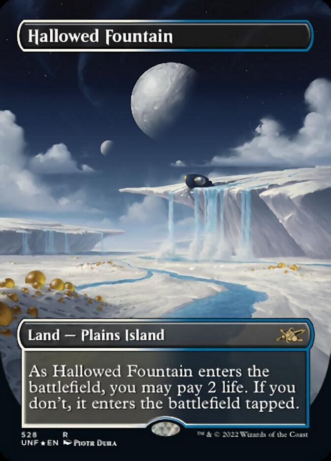 Hallowed Fountain (Borderless) (Galaxy Foil) [Unfinity] - Trinity Hobby