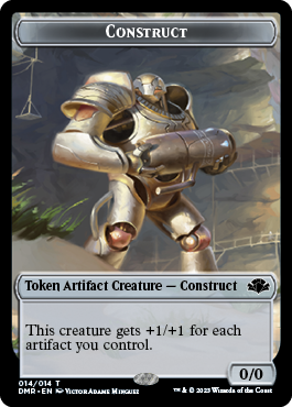 Elephant // Construct Double-Sided Token [Dominaria Remastered Tokens] - Trinity Hobby