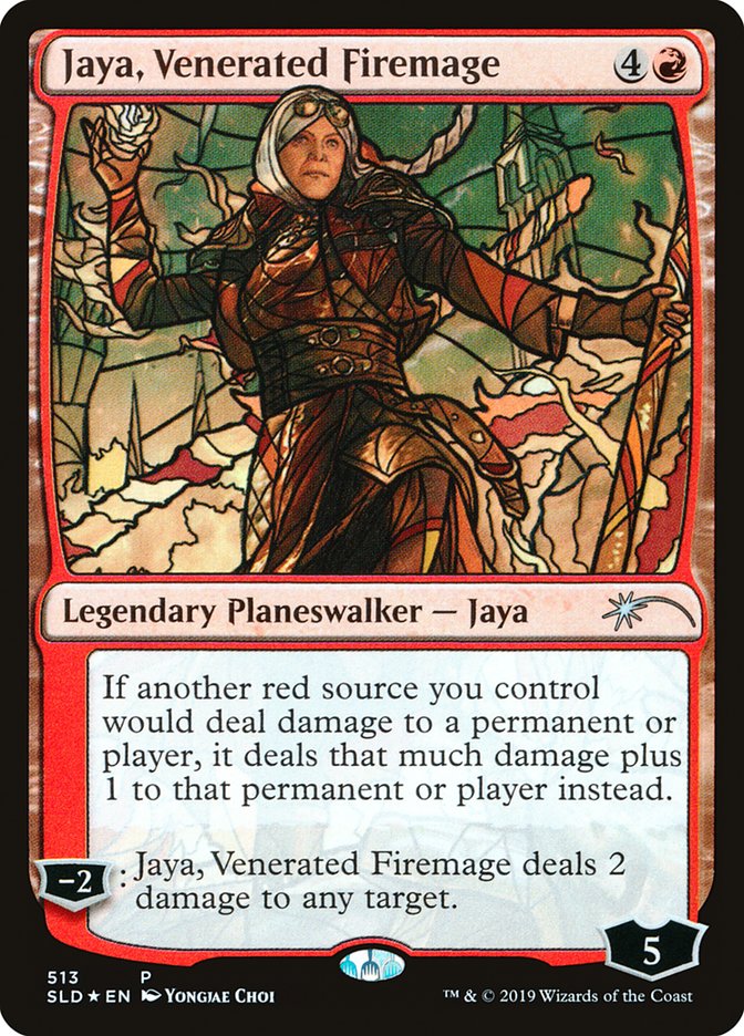 Jaya, Venerated Firemage (Stained Glass) [Secret Lair Drop Promos] - Trinity Hobby