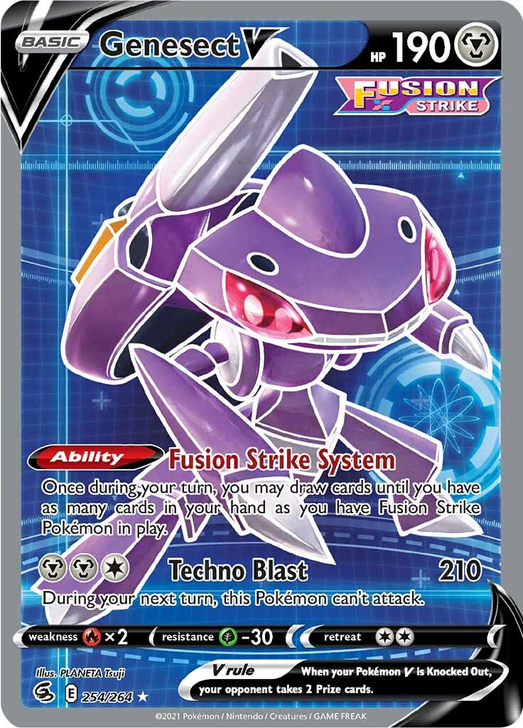 Genesect V (254/264) [Sword & Shield: Fusion Strike] - Trinity Hobby