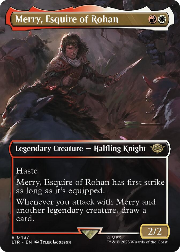 Merry, Esquire of Rohan (Borderless Alternate Art) [The Lord of the Rings: Tales of Middle-Earth] - Trinity Hobby