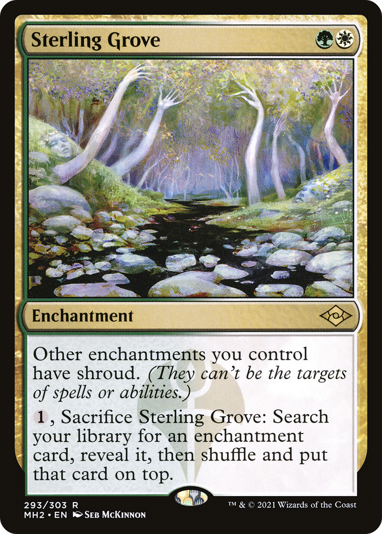 Sterling Grove [Etched Foil]  (MH2-293) - [Modern Horizons 2] - Trinity Hobby