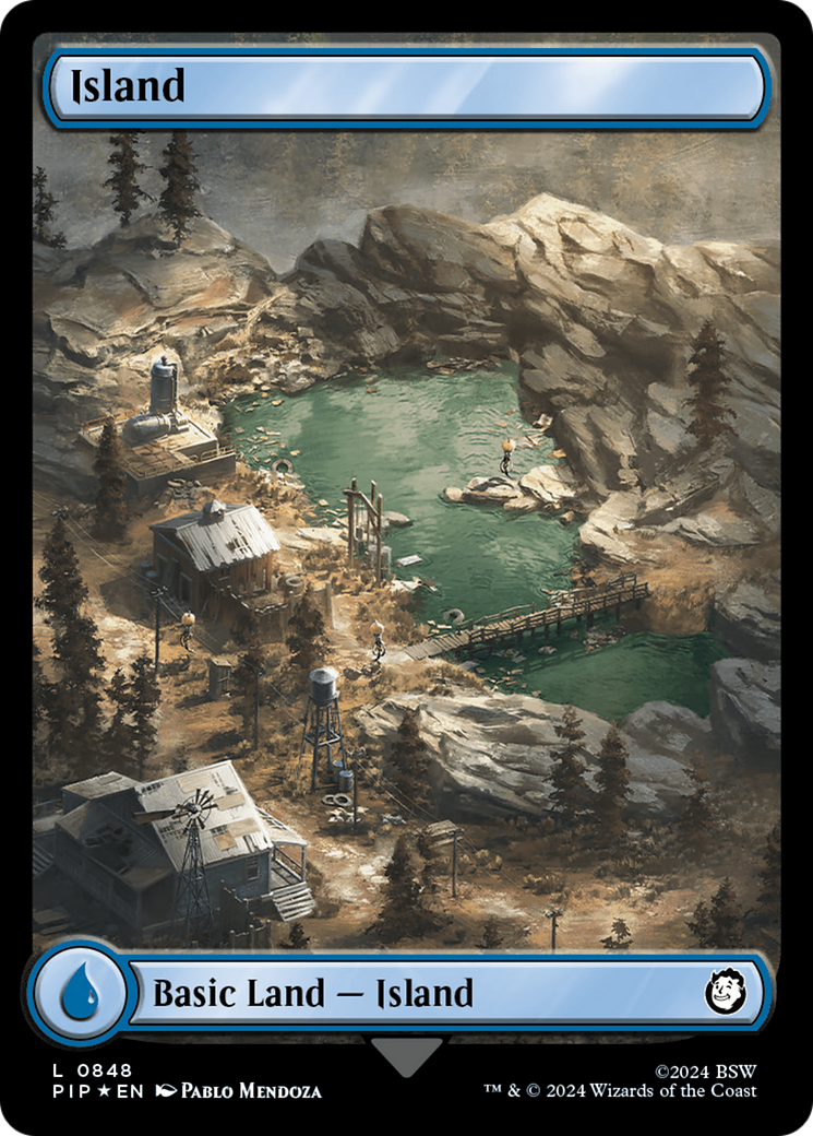 Island (0848) (Surge Foil) [Fallout] - Trinity Hobby