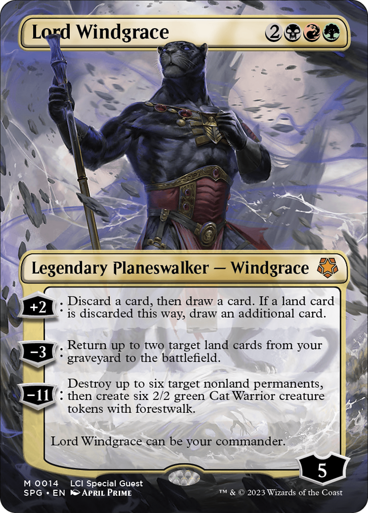 Lord Windgrace (Borderless) [The Lost Caverns of Ixalan Special Guests] - Trinity Hobby