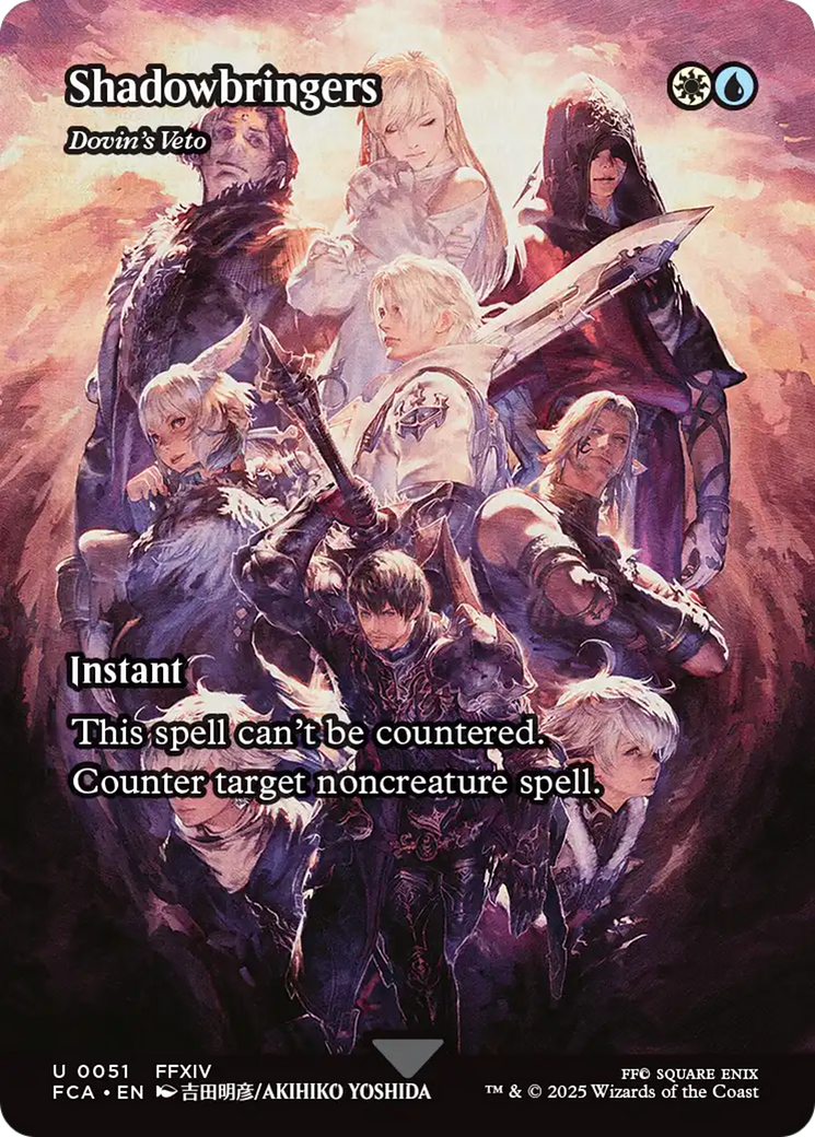 Dovin's Veto  [Foil]  (FCA-051) - [FINAL FANTASY: Through the Ages] / Shadowbringers (Borderless)