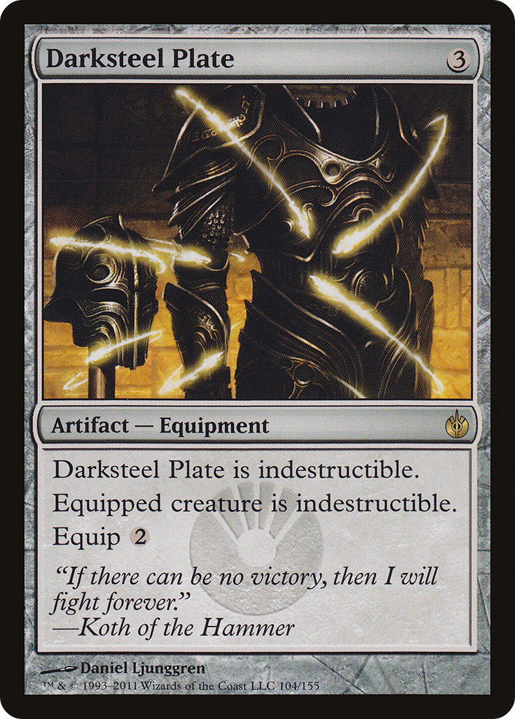 Darksteel Plate [Mirrodin Besieged] - Trinity Hobby
