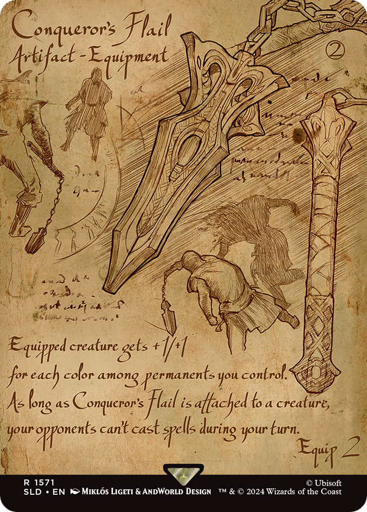Conqueror's Flail (SLD-1571) - [Secret Lair Drop] (Borderless) - Trinity Hobby