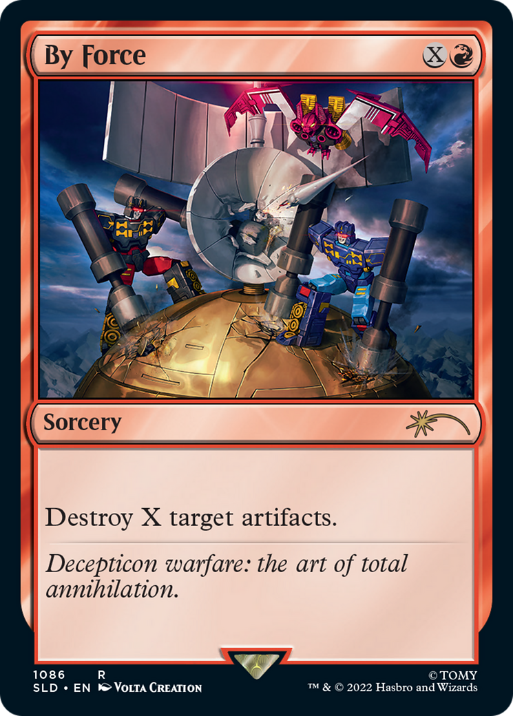 By Force  [Foil]  (SLD-1086) - [Secret Lair Drop] - Trinity Hobby