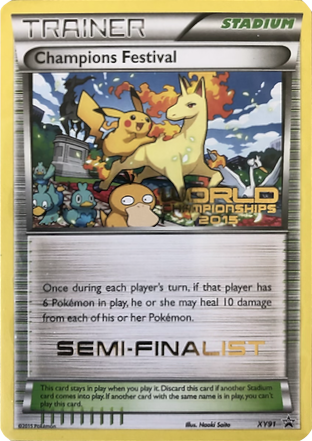 Champions Festival (XY91) (2015 Semi-Finalist) [XY: Black Star Promos] - Trinity Hobby