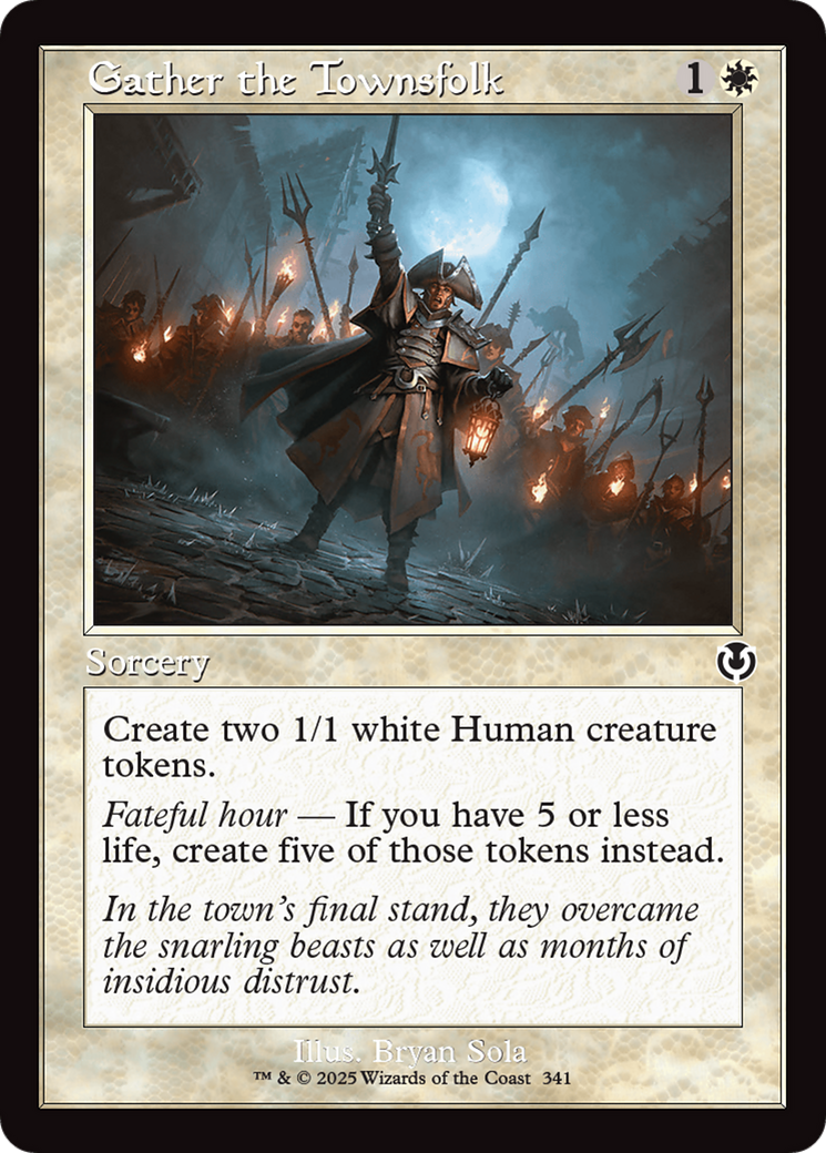 Gather the Townsfolk (Retro Frame) [Innistrad Remastered] - Trinity Hobby
