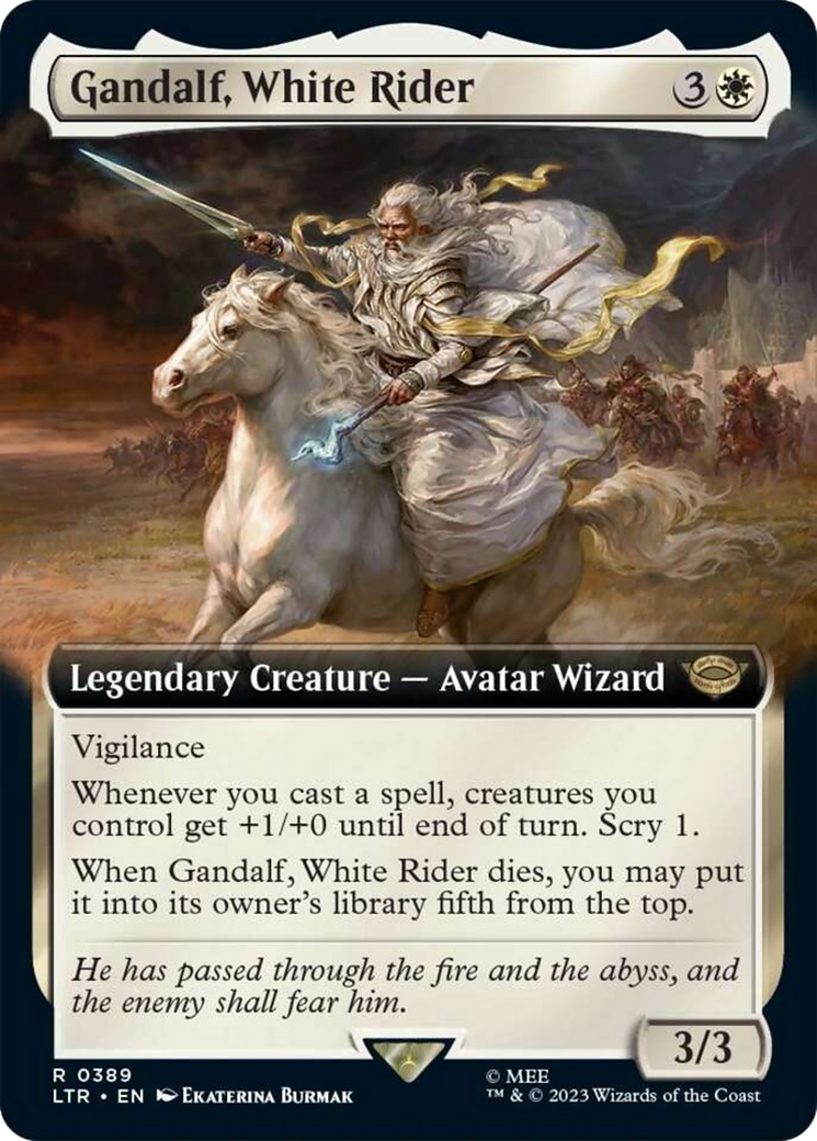 Gandalf, White Rider (Extended Art) [The Lord of the Rings: Tales of Middle-Earth] - Trinity Hobby