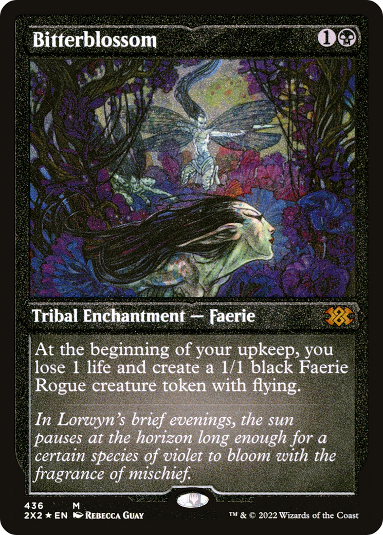 Bitterblossom (Foil Etched)  [Foil]  (2X2-436) - [Double Masters 2022] - Trinity Hobby