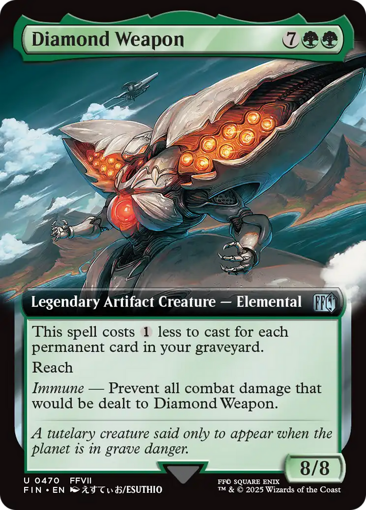 Diamond Weapon  [Foil]  (FIN-470) - [FINAL FANTASY]: (Extended Art)