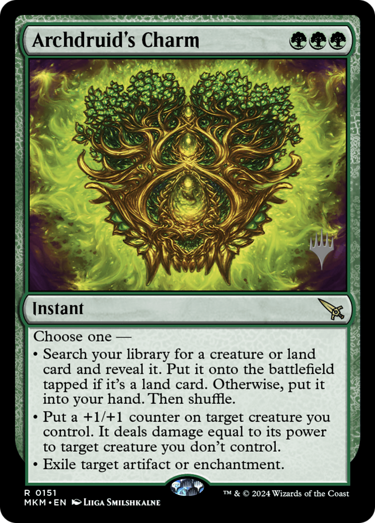 Archdruid's Charm (Promo Pack) [Murders at Karlov Manor Promos] - Trinity Hobby