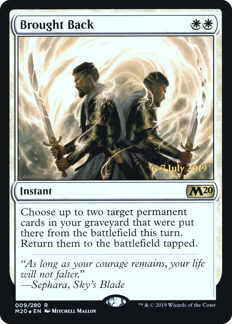 Brought Back [Core Set 2020 Prerelease Promos] - Trinity Hobby