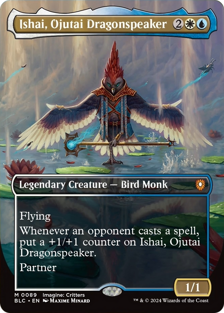 Ishai, Ojutai Dragonspeaker (Borderless) [Bloomburrow Commander] - Trinity Hobby