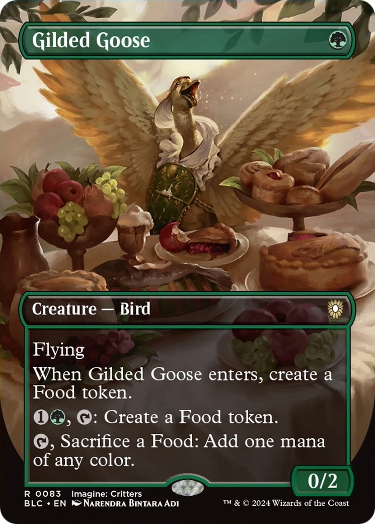 Gilded Goose (Borderless) [Bloomburrow Commander] - Trinity Hobby