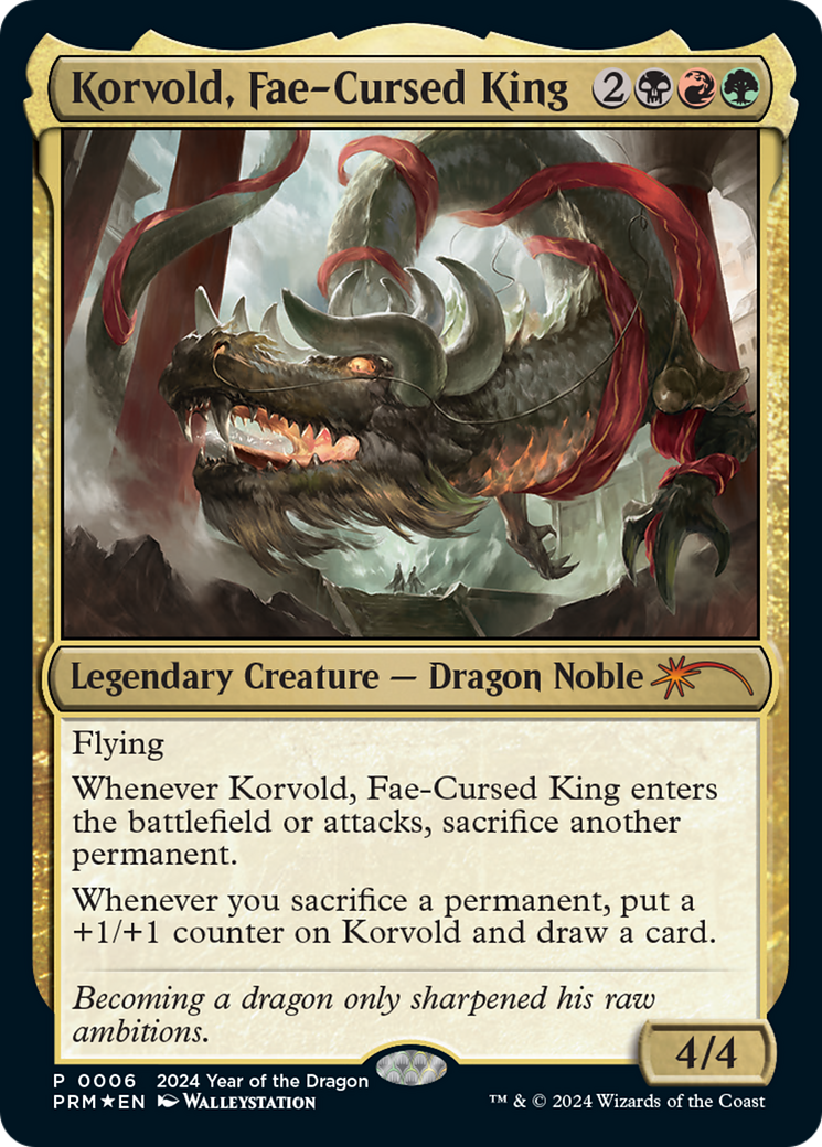 Korvold, Fae-Cursed King (Year of the Dragon 2024) [Standard Showdown Promos] - Trinity Hobby