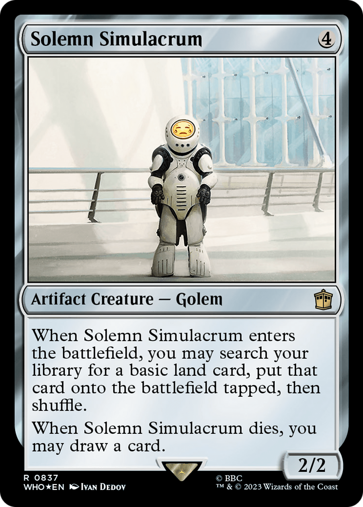Solemn Simulacrum (Surge Foil) [Doctor Who] - Trinity Hobby