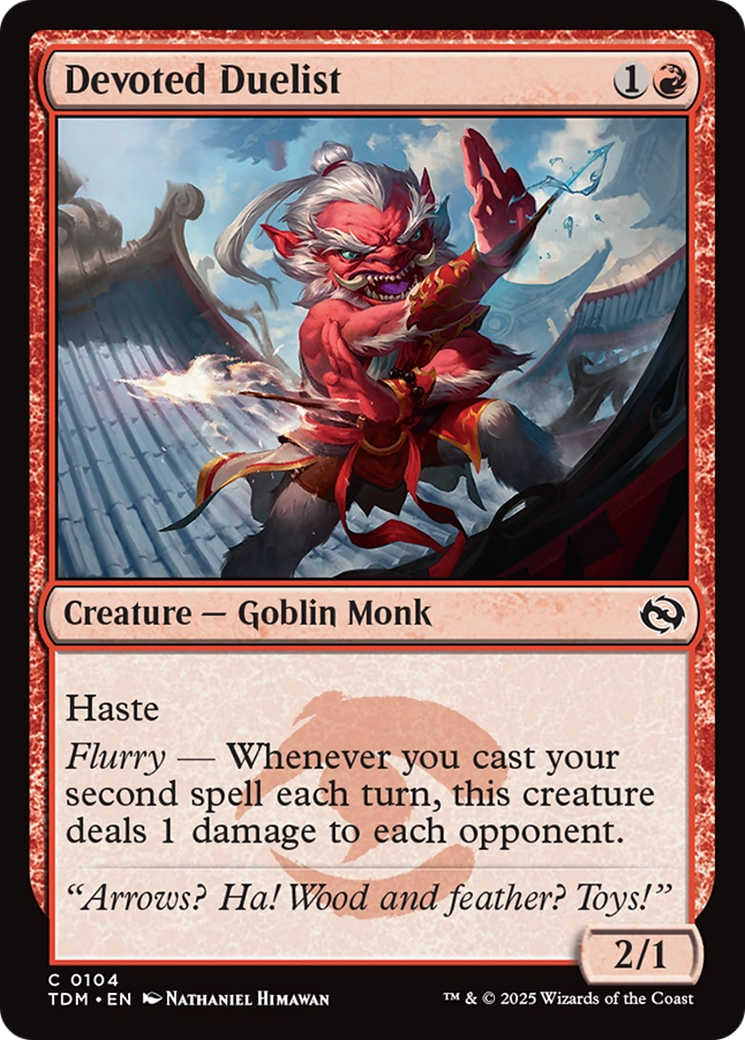 Devoted Duelist  (TDM-104) - [Tarkir: Dragonstorm]