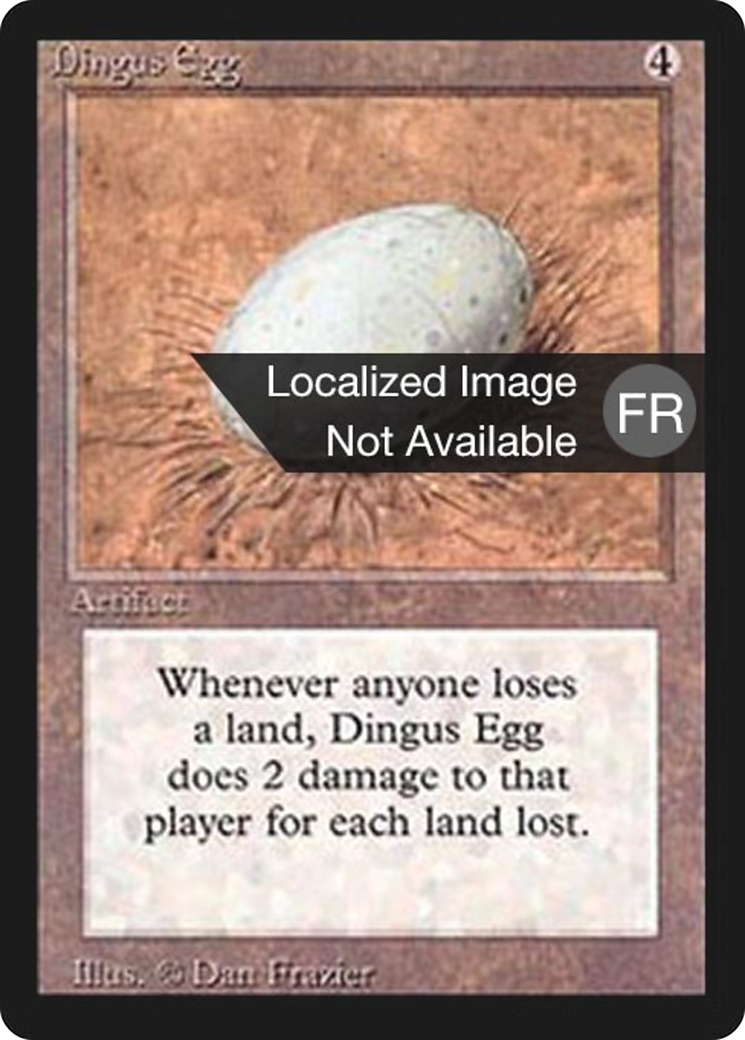 Oeuf de Dingus [bordure noire étrangère] 