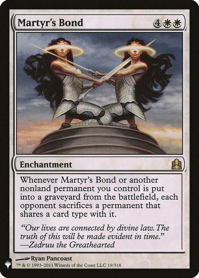 Martyr's Bond [The List] - Trinity Hobby