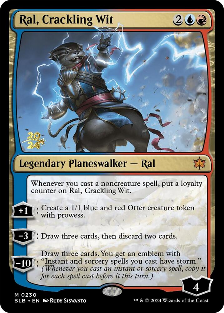 Ral, Crackling Wit [Bloomburrow Prerelease Promos] - Trinity Hobby