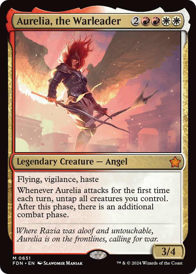 Aurelia, the Warleader [Foundations] - Trinity Hobby