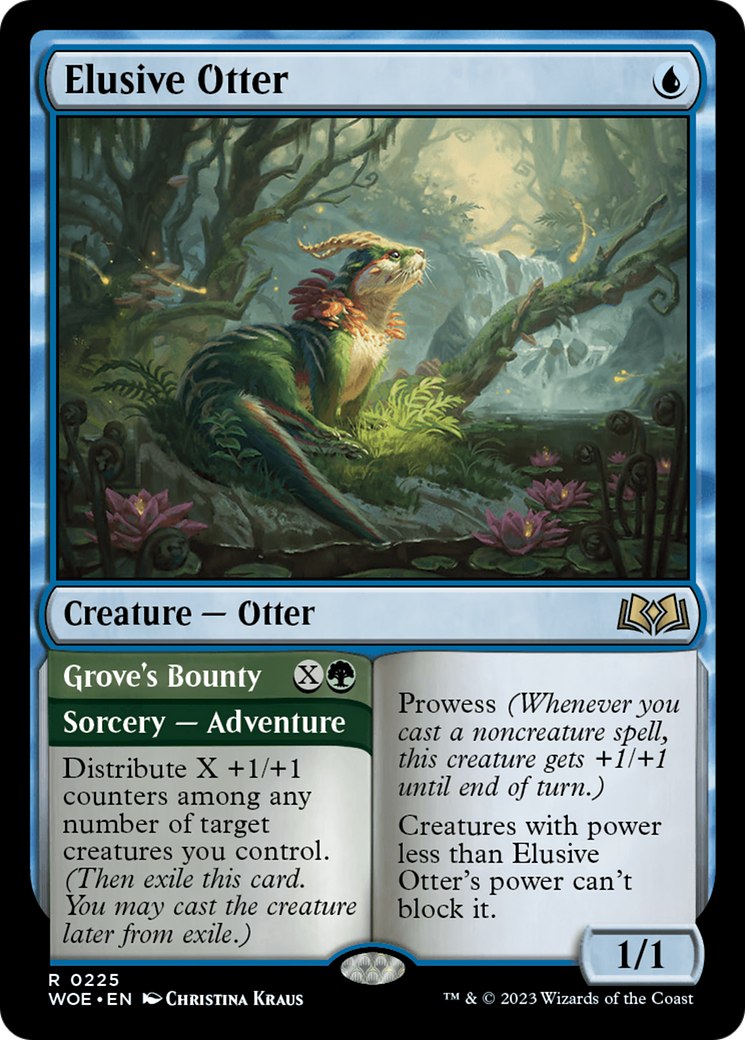 Loutre insaisissable // Grove's Bounty [Wilds of Eldraine] 