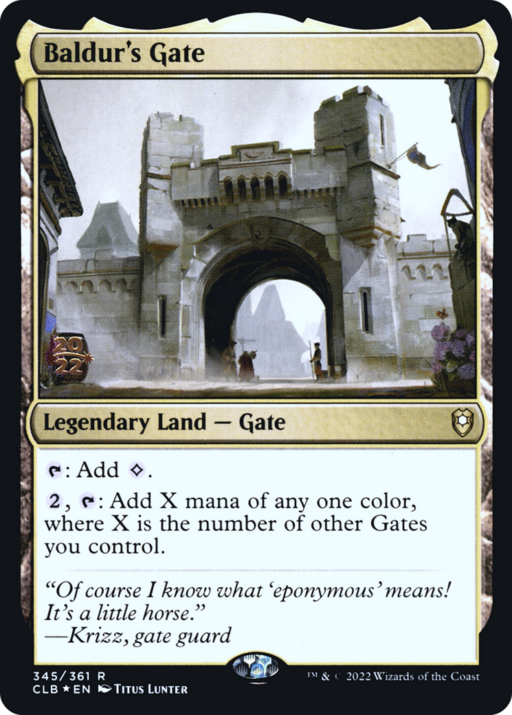 Baldur's Gate [Commander Legends: Battle for Baldur's Gate Prerelease Promos] - Trinity Hobby