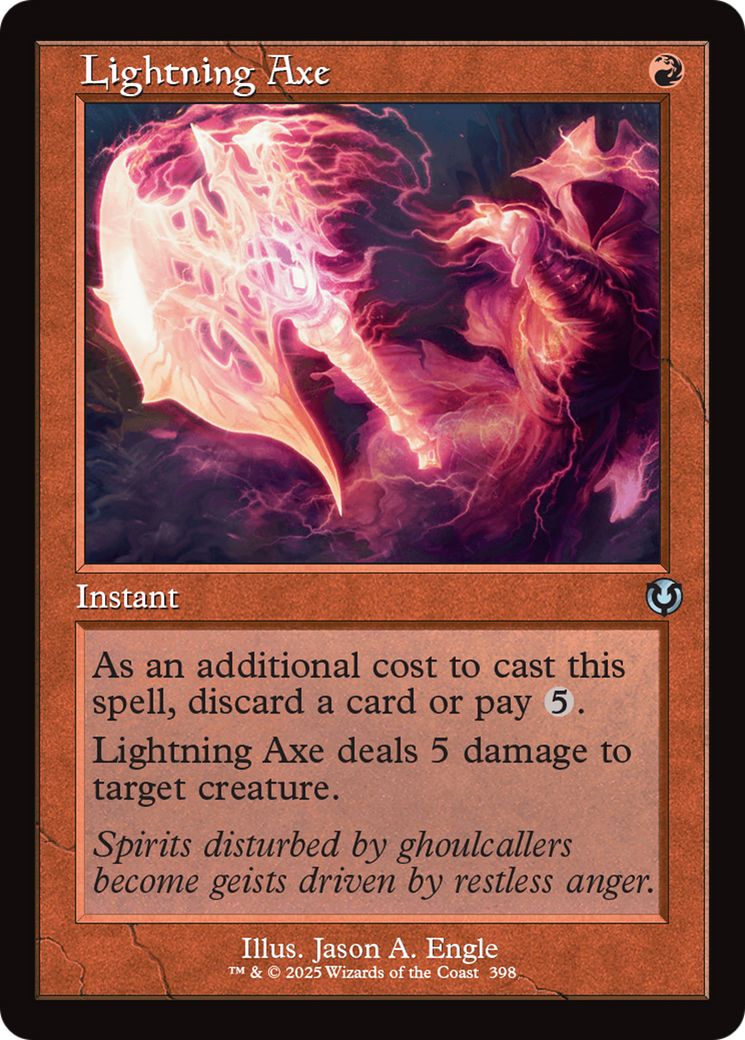 Lightning Axe (Retro Frame) [Innistrad Remastered] - Trinity Hobby