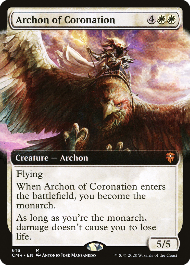Archon of Coronation (Extended Art) [Commander Legends] - Trinity Hobby