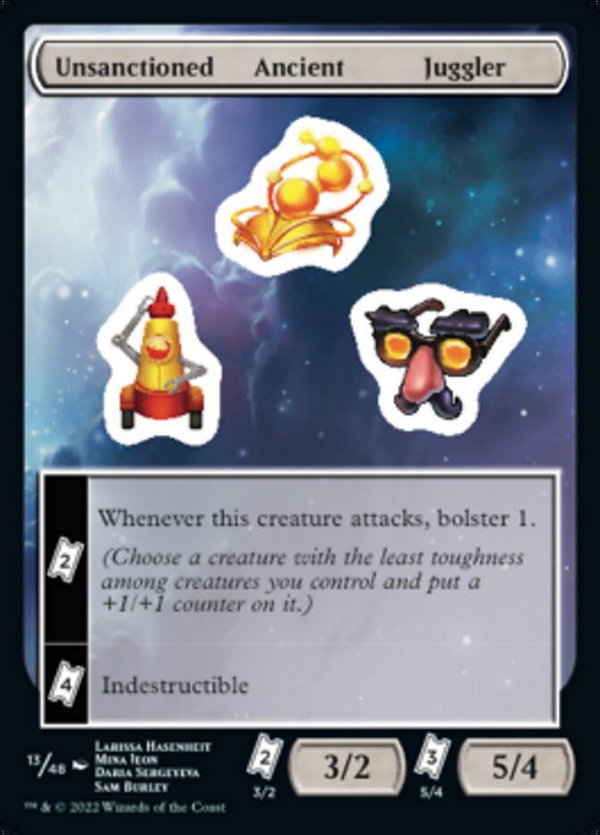 Unsanctioned Ancient Juggler [Unfinity Stickers] - Trinity Hobby