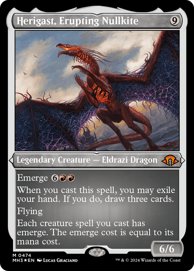 Herigast, Erupting Nullkite (Foil Etched) [Modern Horizons 3] - Trinity Hobby