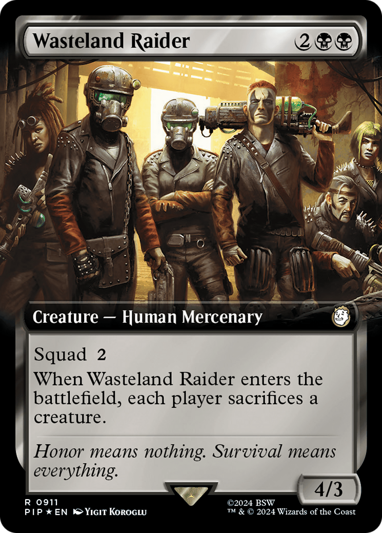 Wasteland Raider (Extended Art) (Surge Foil) [Fallout] - Trinity Hobby