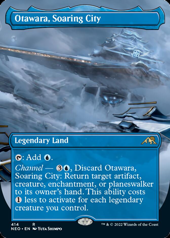Otawara, Soaring City (Borderless Alternate Art) [Kamigawa: Neon Dynasty] - Trinity Hobby