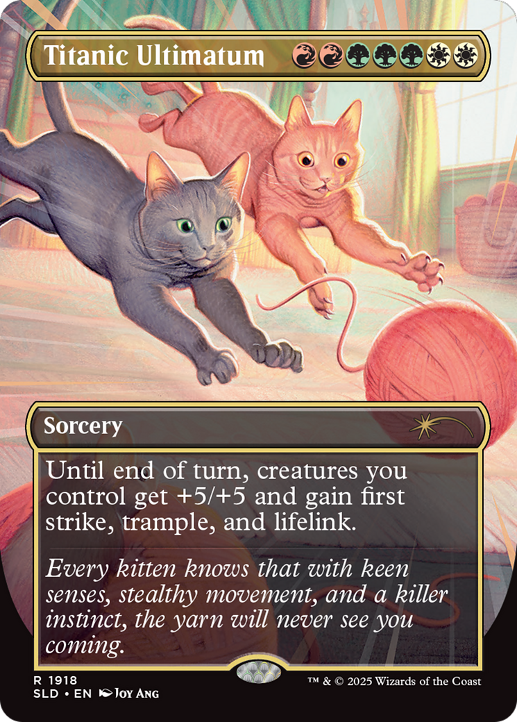 Titanic Ultimatum  [Foil]  (SLD-1918) - [Secret Lair Drop] (Borderless) - Trinity Hobby