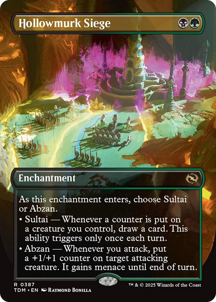 Hollowmurk Siege  (TDM-387) - [Tarkir: Dragonstorm]: (enchantment) (Borderless)