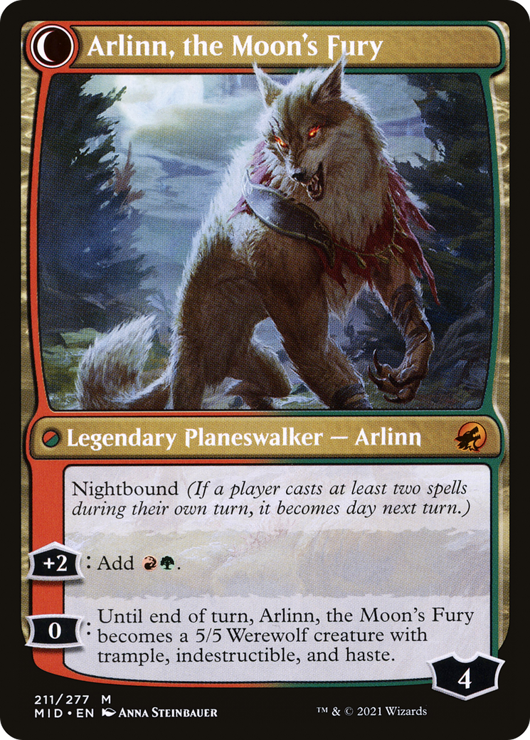 Arlinn, the Pack's Hope // Arlinn, the Moon's Fury [Secret Lair: From Cute to Brute] - Trinity Hobby