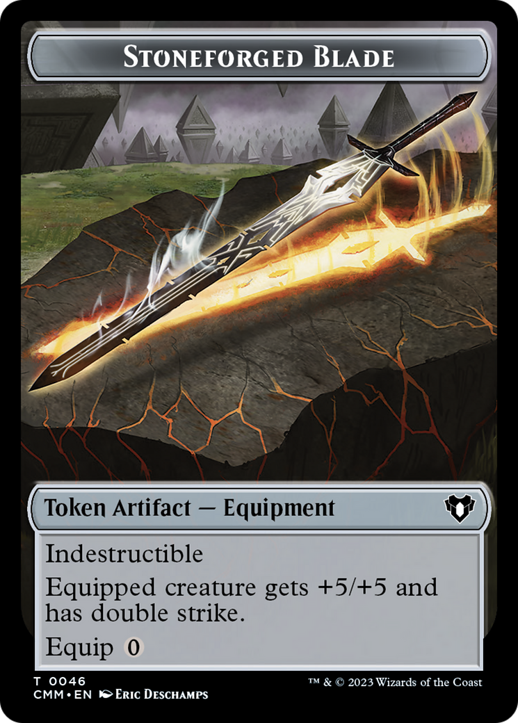 Stoneforged Blade Token [Commander Masters Tokens] - Trinity Hobby