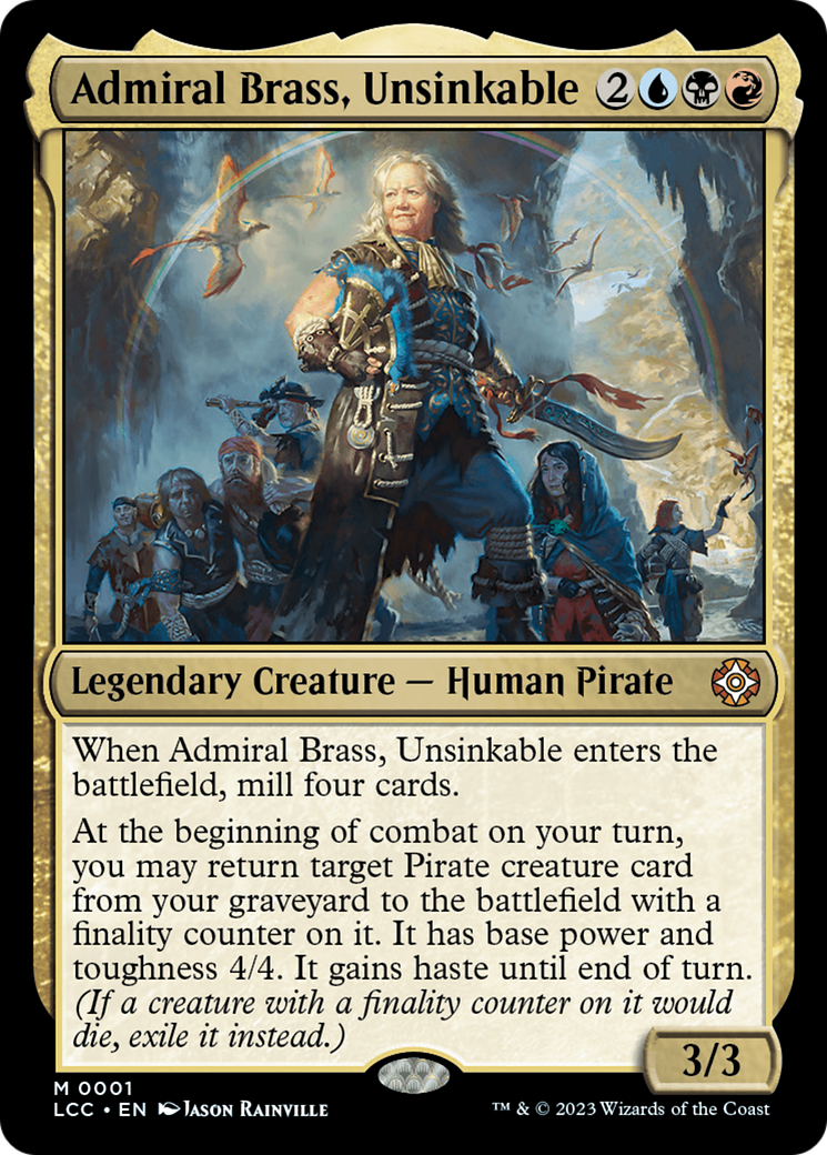 Admiral Brass, Unsinkable [The Lost Caverns of Ixalan Commander] - Trinity Hobby