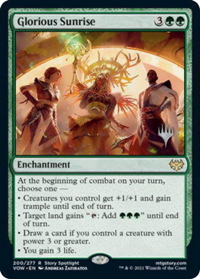 Glorious Sunrise (Promo Pack) [Innistrad: Crimson Vow Promos] - Trinity Hobby