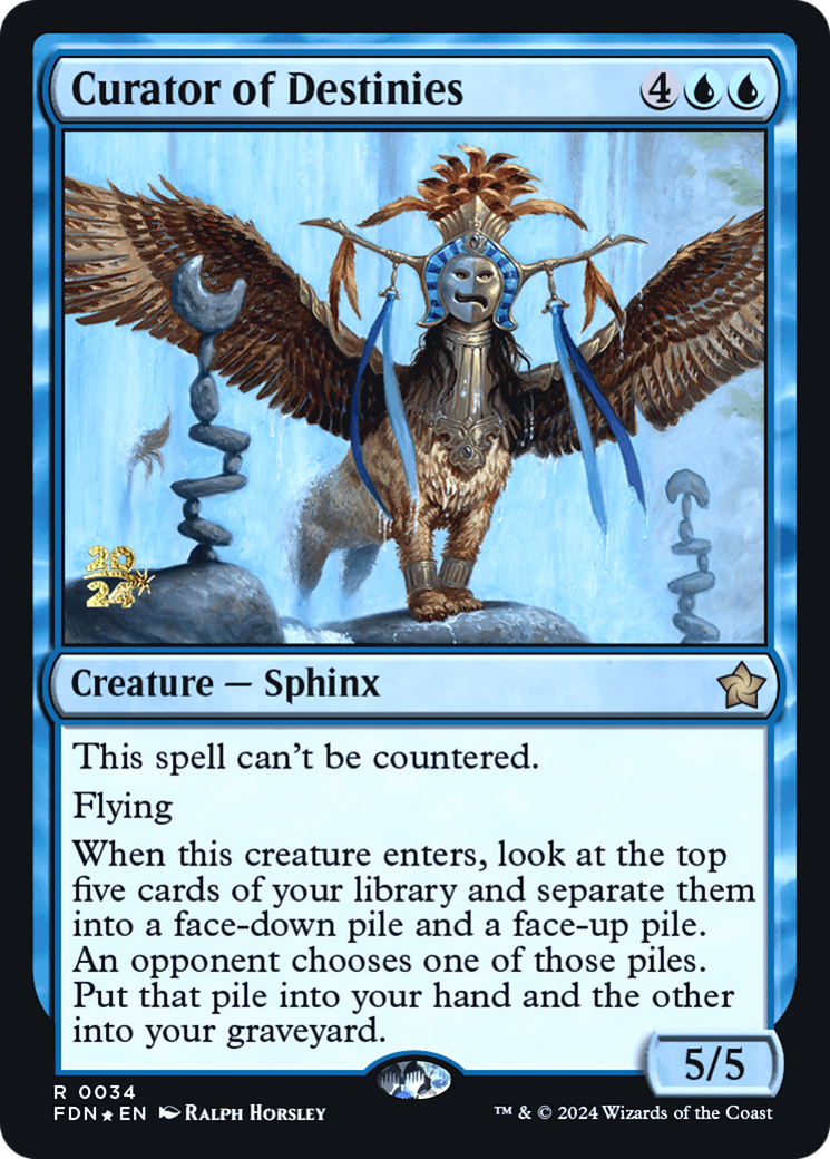 Curator of Destinies [Foundations Prerelease Promos] - Trinity Hobby