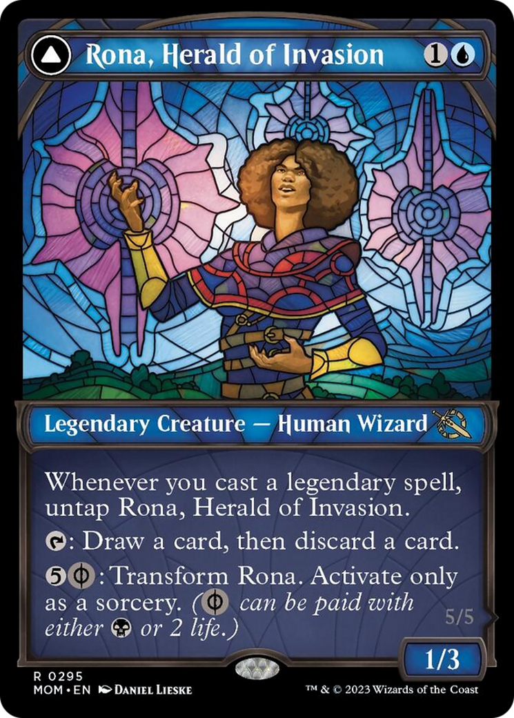Rona, Herald of Invasion // Rona, Tolarian Obliterator (Showcase Planar Booster Fun) [March of the Machine] - Trinity Hobby