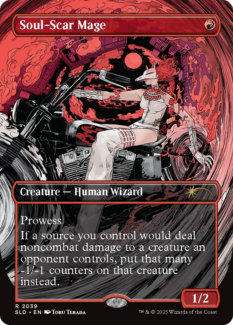 Soul-Scar Mage (SLD-2039) - [Secret Lair Drop] (Borderless) - Trinity Hobby