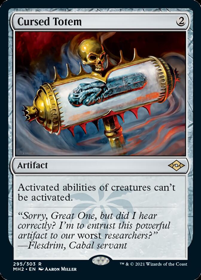 Cursed Totem (Foil Etched) [Modern Horizons 2] - Trinity Hobby